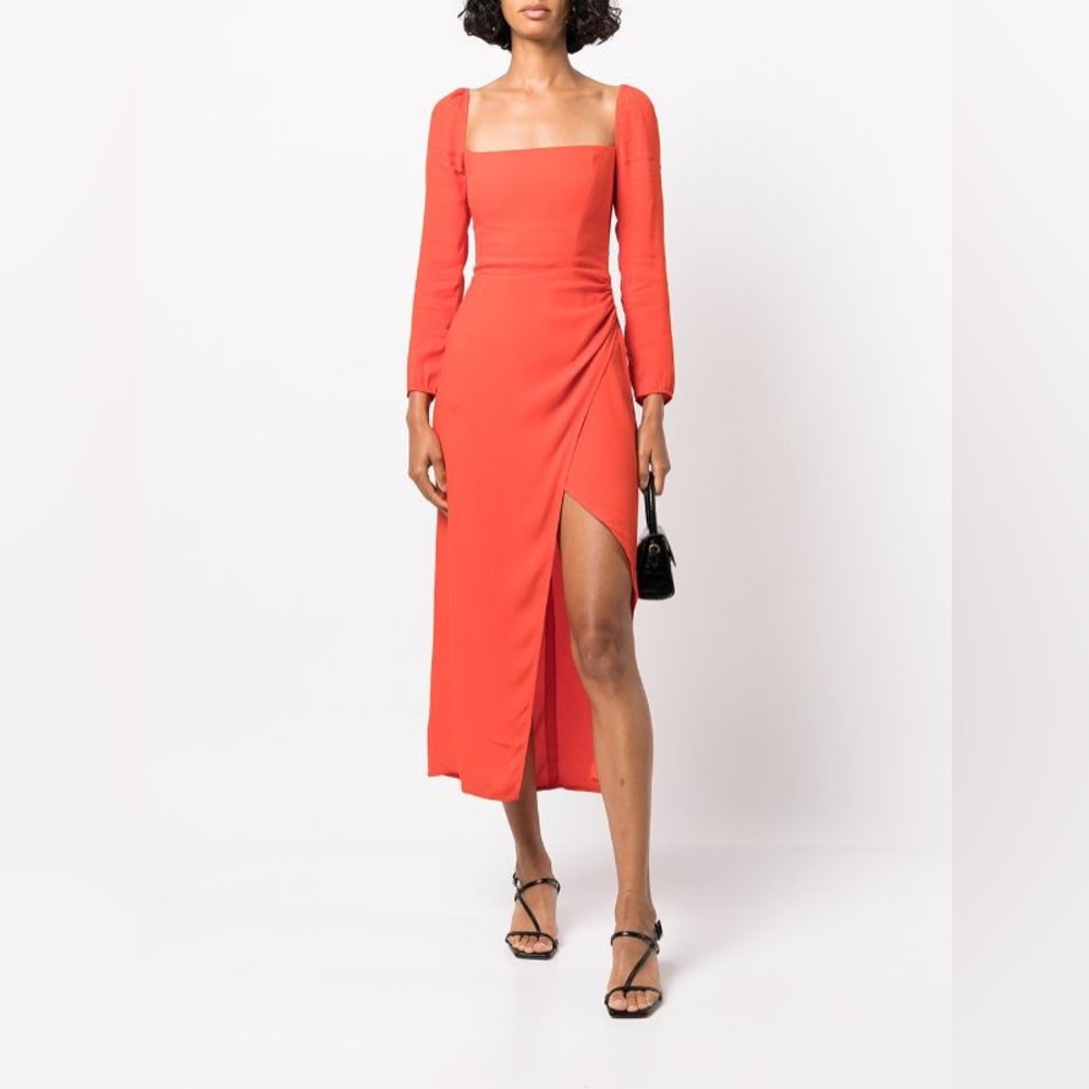 Reformation Hilda Long-sleeve midi Dress